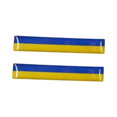 Imagem de Adesivo Refletivo 3D Da Bandeira Nacional, 8.5cm, Decalque Para Motoci