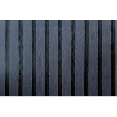 Imagem de Papel de Parede Adesivo Auto Colante efeito 3D Ripado Madeira Lavavel Sala Quarto(Ripado 3D Cinza Escuro,5 METROS = 1 ROLO)