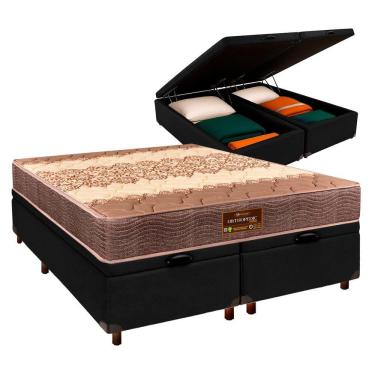 Imagem de Cama Box Bau + Colchão Casal D26 Ortophedic Sankonfort