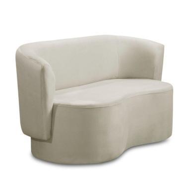 Imagem de Sofá Orgânico Curvo Living 2 Lugares 160 Star Confort Marfim
