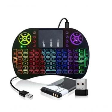 Imagem de Mini Teclado Mouse Iluminado Led Touchpad Wireless Bluetooth