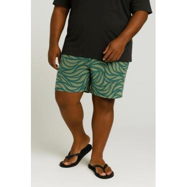Imagem de Short Estampado Elastano Plus Size Grande Bermuda praia - Butu Biru, V
