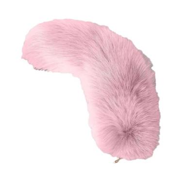 Imagem de Chaveiro De Cauda De Raposa De Pelúcia Fofa Para Mulheres, Pingente Th