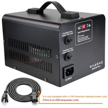Imagem de Transformador (Conversor) de Voltagem EU Yinleader 1000W Elevação/Redução 110-120V para 220-240V/220-240V para 110-120V 4 Saídas Disjuntores