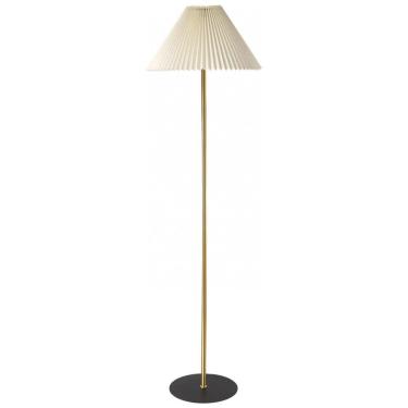 Imagem de KUNJOULAM Luminária de Chão Moderna com Abajur Plissado Ajustável, Base Dourada, Ideal para Sala e Quarto