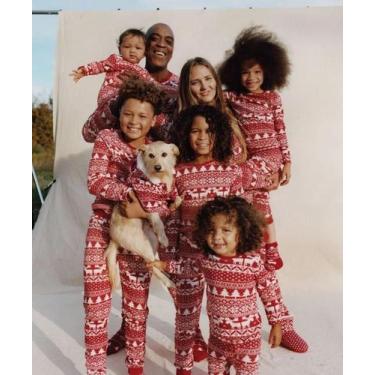 Imagem de Pijamas de Natal para Família - Bebê, Menina, Mãe, Pai e Filho (2023),