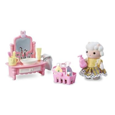 Imagem de Casinha Feliz Coleção 2 Kits Com Boneca Ovelha E Acessórios, Lavabo
