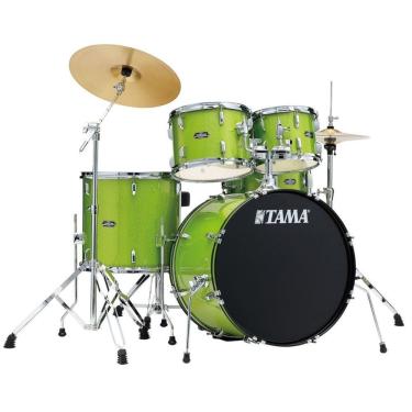 Imagem de Bateria 5 Tambores 20 Lime Green Sparkle Tama St50h5c-lgs