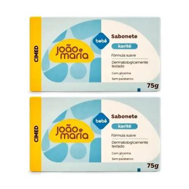 Imagem de Kit 2 sabonetes em barra baby karitê joao e maria 75g cimed - João E M