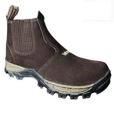 Imagem de Bota Botina Masculina Couro Legitimo Trabalho Butina Wrangler POTTRO, 