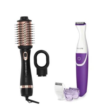 Imagem de Escova Secadora 4 em 1 Cadence e Aparador de Pelos Philips, Bivolt