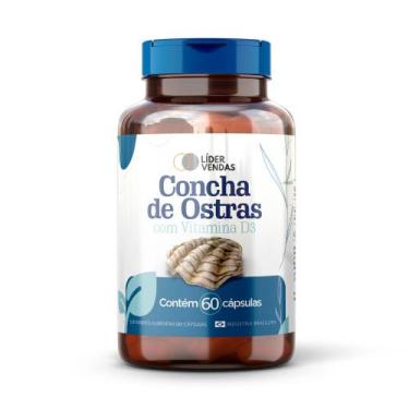 Imagem de Cálcio De Concha De Ostras 500mg 60 Caps + Vitamina D3  - LV
