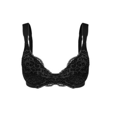 Imagem de Sutiã Sustentação Duloren 111745 Plus Size Sem Bojo Renda E Poliamida 