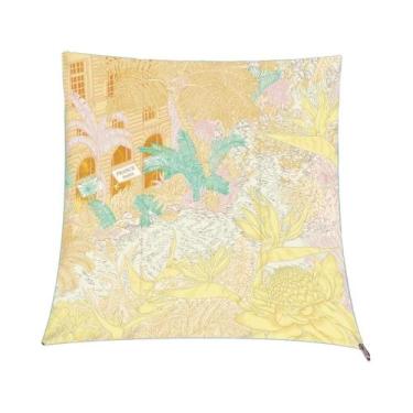 Imagem de Lenço De Seda Twill 90x90CM Hawaii, Moda De Verão, Proteção Solar, Est