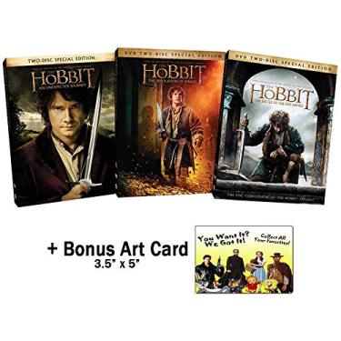 Imagem de The J. R. R. Tolkien Famous Works Collection: The Hobbit - Complete Special Edition Movie Series 1-3 (An Unexpected Journey / Desolation of Smaug / Battle of the Five Armies) + Bonus Art CardL8