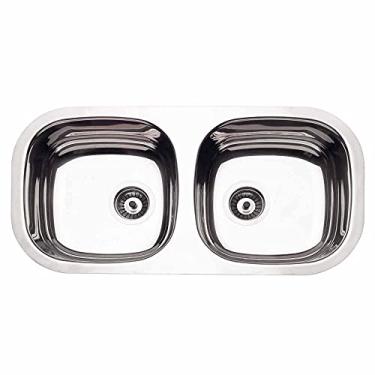 Imagem de Cuba de embutir Tramontina Isis 2C 34 BL em Aço Inox Polido 72x34 cm