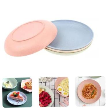 Imagem de Prato Ecológico 15cm Infantil Fibra de Bambú Resistente - Fx, Rosa