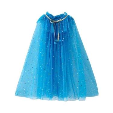 Imagem de Capa De Princesa Para Meninas Fantasia Infantil Aurora Rapunzel Elsa C