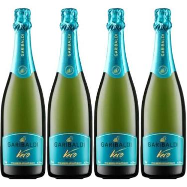 Imagem de Espumante Moscatel Vero Branco Garibaldi 750ml Kit 4Un