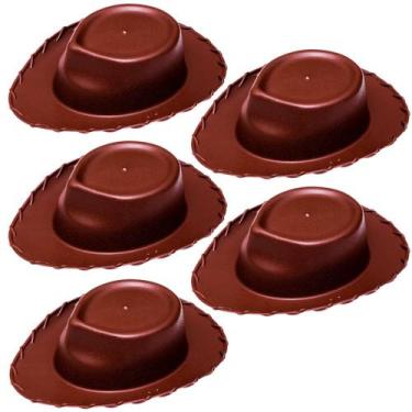 Imagem de 5 Chapéus Vaqueiro Woody Infantil Fantasia Tema de Festa - Toy Master