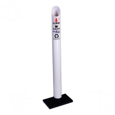 Imagem de Lixeira para Copos Descartáveis Coletora Tubo PVC Café 50ML Capacidade 200 Unidades Emb...