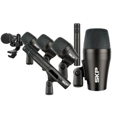 Imagem de Kit de Microfones para Bateria Acústica SADRUM7 para Gravação e Shows com 7 Peças Dinâm...