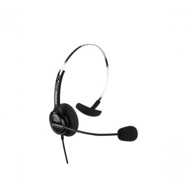Imagem de Headset CHS 40 USB 4010041 Monoauricular com Microfone Flexível e Cabo 2,4M com Controle de Volume Intelbras
