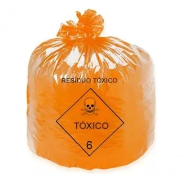 Imagem de Saco para Resíduos tóxicos-infectantes Saco Infectante 0,030 mm Laranja 50 LITROS Desca...