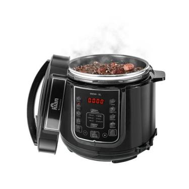 Imagem de Panela de Pressão Elétrica Kian 5L Preta PPE101 127V, 110V