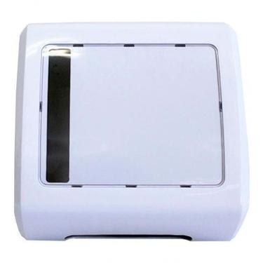 Imagem de Toalheiro para Papel Interfolha Elite N19 para 2 Ou 3 Dobras em Plástico ABS com Visor Transparente Branco Higipack