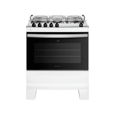 Imagem de Fogão Atlas Agile Up Piso 5 Bocas Branco Mesa de Inox Bivolt (30000172