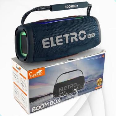 Imagem de Caixa de Som Portátil Eletro Boombox 50W Bluetooth Wireless Entrega ra