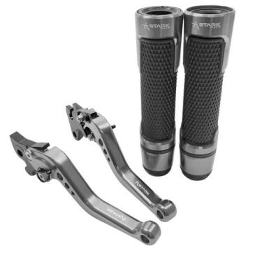 Imagem de Kit Manete Manopla Moto Yamaha Lander 250 X Factor 125 Ybr - Stark Rac