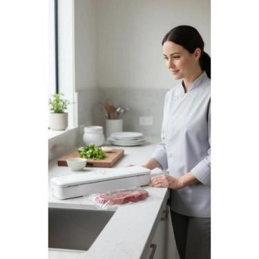 Imagem de 2x Seladora a Vácuo Portátil 3 Funções Branca - Mais Frescor - Congrat