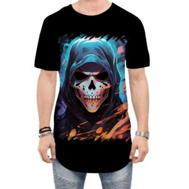 Imagem de Camiseta Longline Máscara de Caveira Estilosa 3 - Kasubeck Store®, G