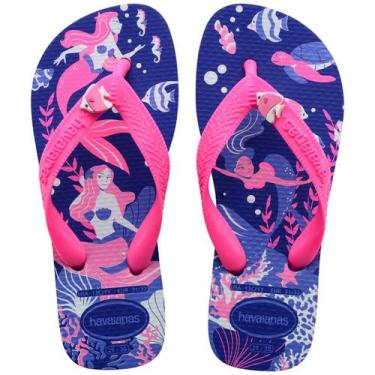 Imagem de Chinelo Infantil Havaianas Kids Fantasy, Azul naval, 29/30