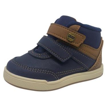 Imagem de Bota Casual Infantil Menino Moderno Casual Flyer Klin, Marinho, Whisky