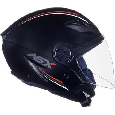 Imagem de Capacete ASX City Air Solid Fosco Preto 58/M