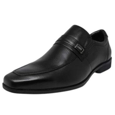 Imagem de Sapato Social Masculino London Couro Casual Ferracini, Preto, 40