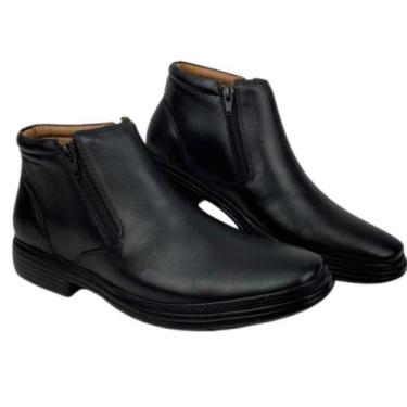 Imagem de Sapato Social Original Couro Anatomic Gel Mestiço Preto - REF: 8670, 3