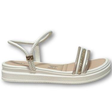 Imagem de Sandalia Feminina Infantil Plataforma Pink Cats V5871, Champagne, 31