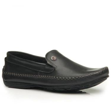 Imagem de Mocassim em couro Pegada Masculino, Preto, 41