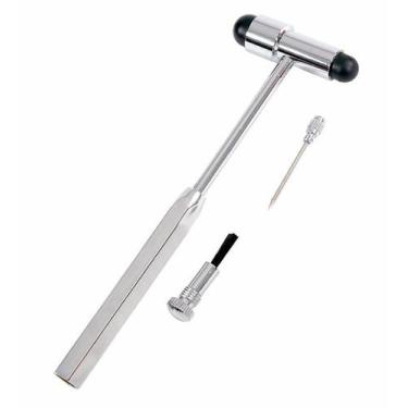 Imagem de Martelo Neurologico Buck Para Reflexos Com Pincel E Agulha - 18 cm - W