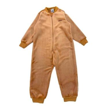 Imagem de Macacão Fleece Pelúcia Com Zíper Inverno Infantil 4 Ao 16 - 16 - Fofot