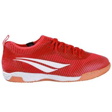 Imagem de Tênis Penalty Futsal Max 500 Ecoknit XXI Masculino, Vermelho, Branco, 