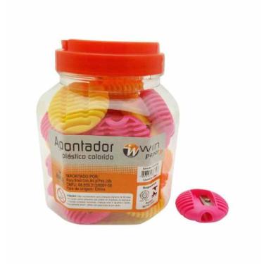 Imagem de Apontador plastico simples color  / 32un / rocie