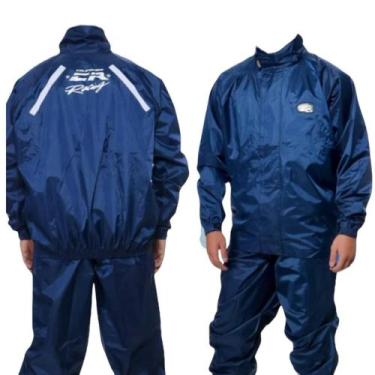 Imagem de Capa De Chuva California Racing Cr Nylon Motoboy Azul - XG