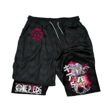 Imagem de Conjunto Masculino De Verão Para Fitness, Solto, Dupla Camada, Duas Pe