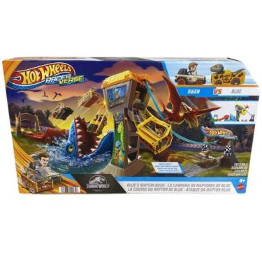 Imagem de Pista Hot Wheels Racer Verse Atque da Raptor Blue Jurassic World Matte