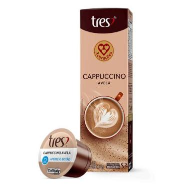 Imagem de Cápsula de Café Tres 3 Corações Cappuccino Avelã 10 Unidades, Cappucci